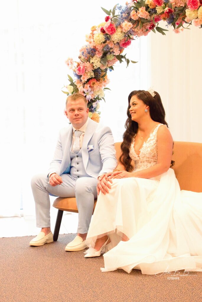 *mooi moment bruidspaar